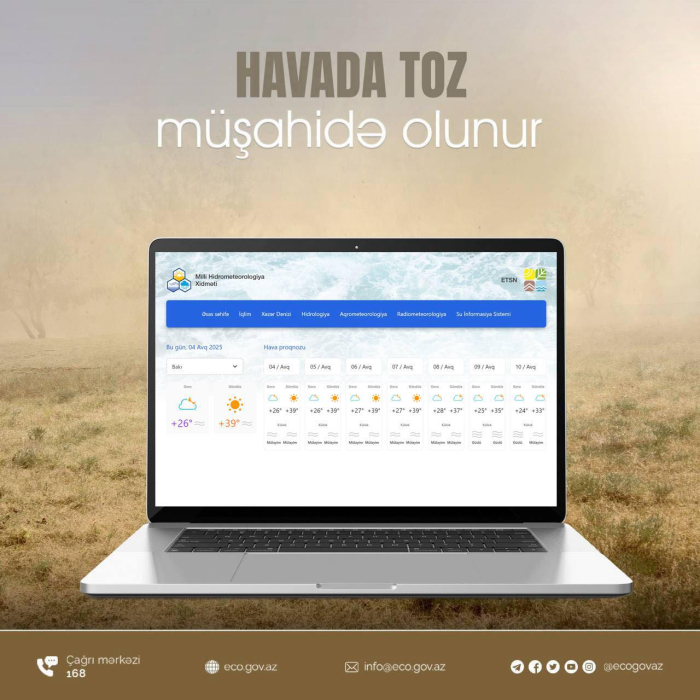 Havada toz müşahidə olunur
